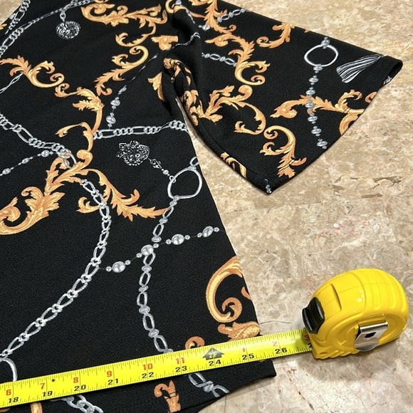 Goddess,vtg top,women 1X, bell sleeves,Whimsigoth,70s,vibe,goth,low V neck - Picture 8 of 9